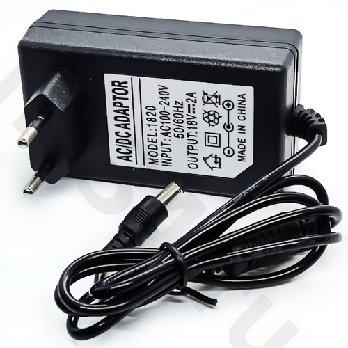 Адаптер 18V_2A 36W /разъем 5,5/2,5мм 