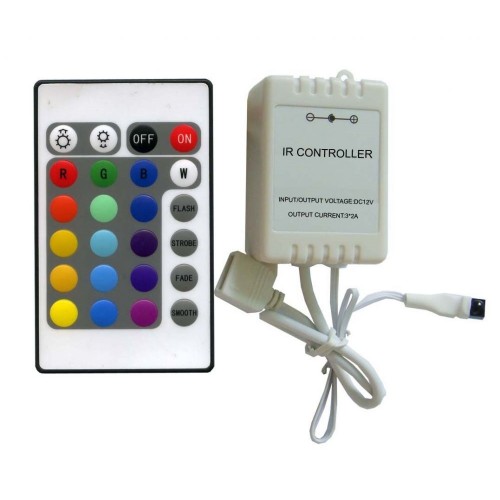 RGB контроллер LED ленты с пультом ДУ 
