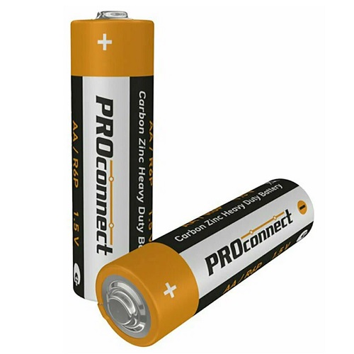 Батарея 1,5V AA (R06) Солевая PROconnect