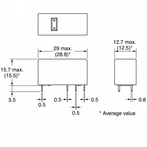 Реле 24VDC /G2RL224DC / G2RL2424DC