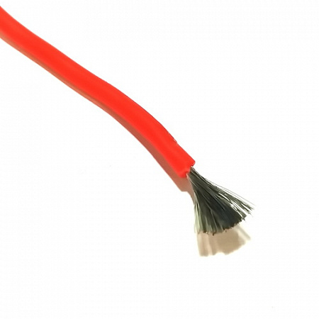 Провод монтажный 18AWG 200C Красн. многожильный