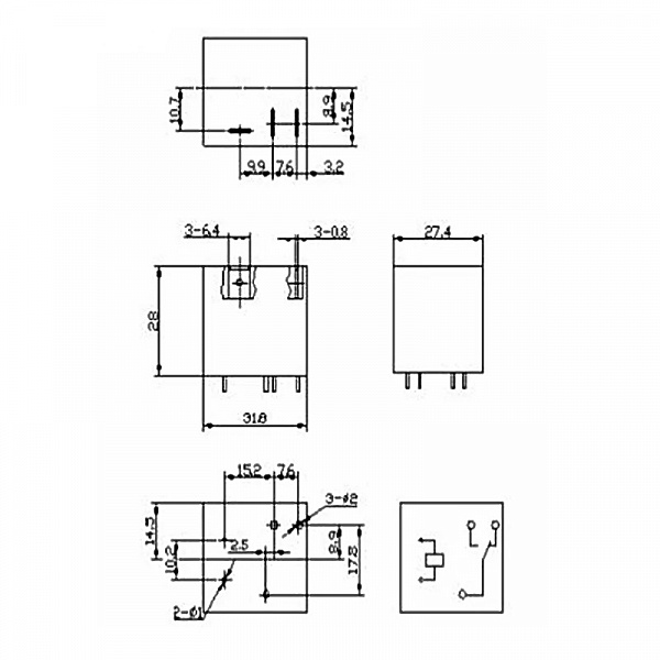 Реле 24VDC /SLC-24VDC-SL-C