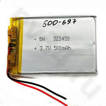 Аккумулятор Li-pol 3,7V 3,2*34*50 500mah