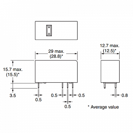 Реле 24VDC /G2RL124DC 