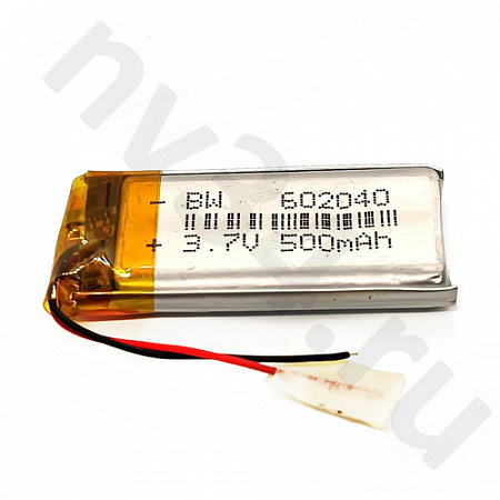 Аккумулятор Li-pol 3,7V 6,0*20*40 400mah 