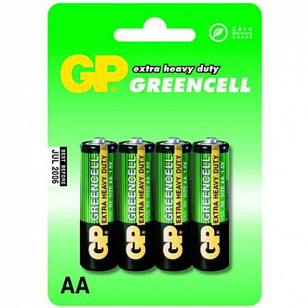Батарея 1,5V AA (R06) Солевая GP 