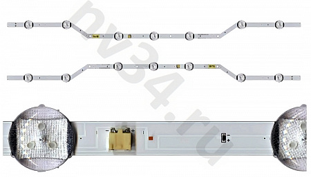 Комплект подсветки SAMS 32" 7 линз 620мм изогн. 2шт. ТИП1
